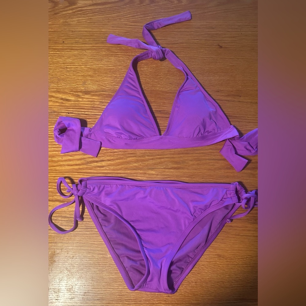Vibrant Purple Bikini Set